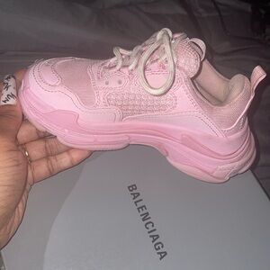 Size 29. Kids pink balenciaga tennis shoes